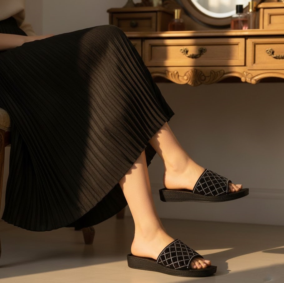 خرید آنلاین دمپایی زنانه پاپا مدل مرجان کد 01